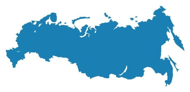 mapa Rosji wektor