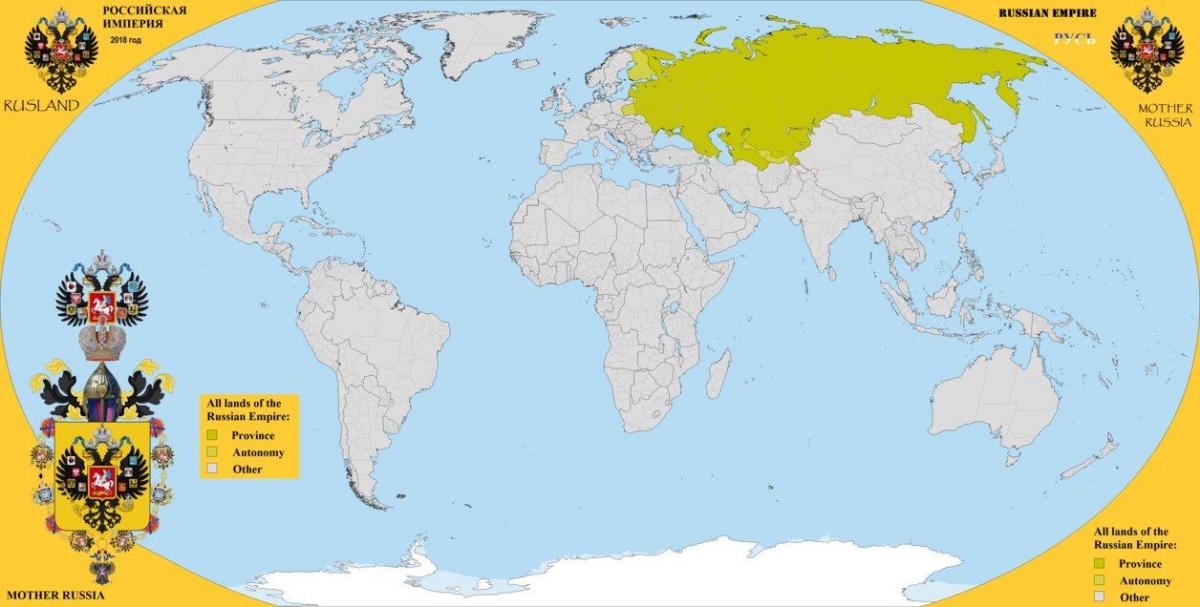 Rosja na mapie