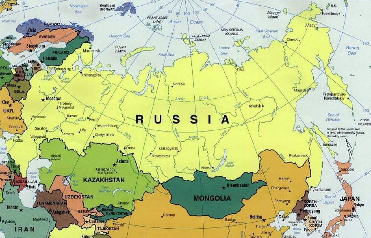 mapy Rosji i wnp