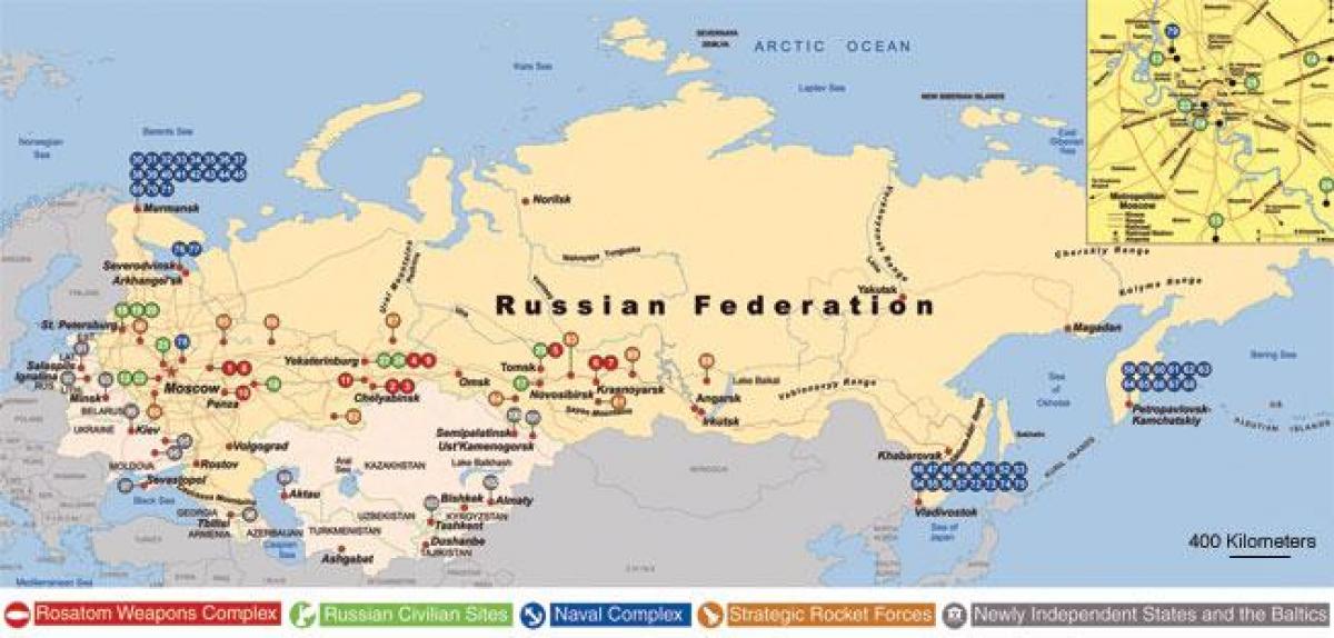 mapa rosyjskich baz morskich