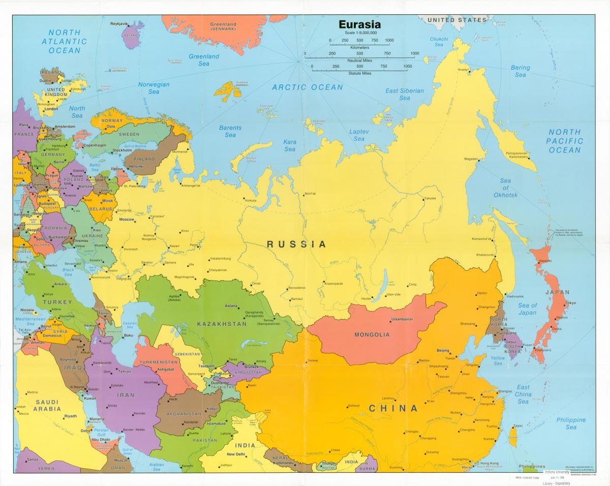 Rosja w stosunku do Związku Radzieckiego mapie