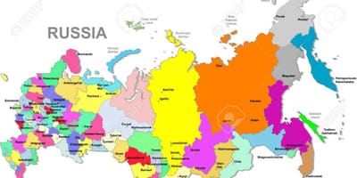 Mapa Federacji Rosyjskiej