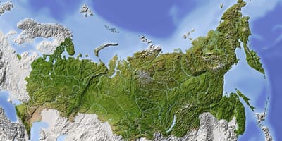 Satelitarna mapa Rosji