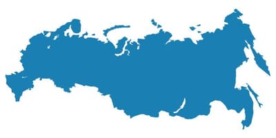 Mapa Rosji wektor