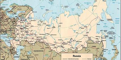 Rosyjskich portów mapie