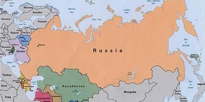 Rosyjski kontynencie mapie