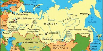 Mapa turystyczna Rosji