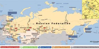 Mapa rosyjskich baz morskich