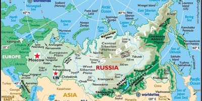 Mapa Ufa, Rosja